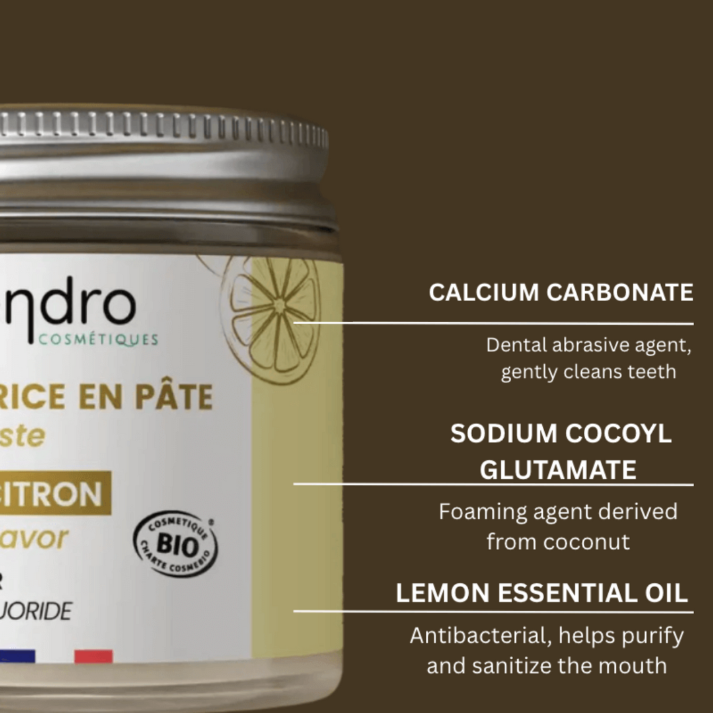 Fluoride-free Lemon Toothpaste