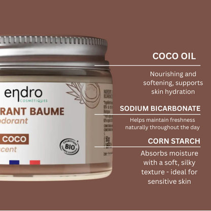 All Natural Balm Deodorant Aluminium Free – Coconut