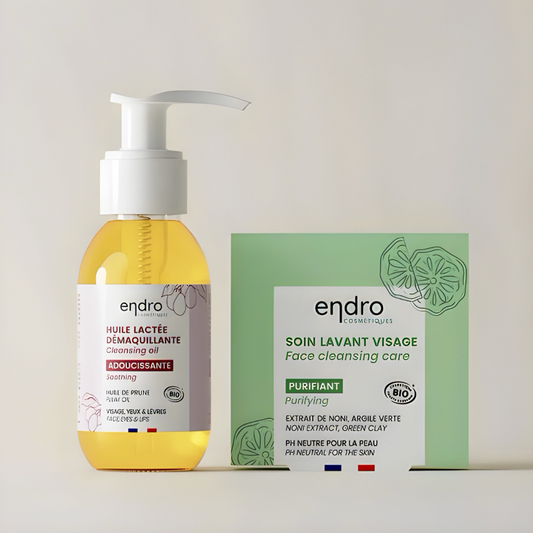 Kit of Organic & 100% Natural Products for Deep Cleansing of the Face - Sensitive Skin