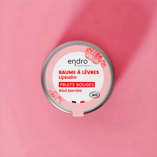 All Natural & Organic Lip balm with Red Berries & Shea Butter